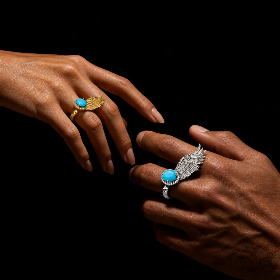 Solitaire Wing Ring